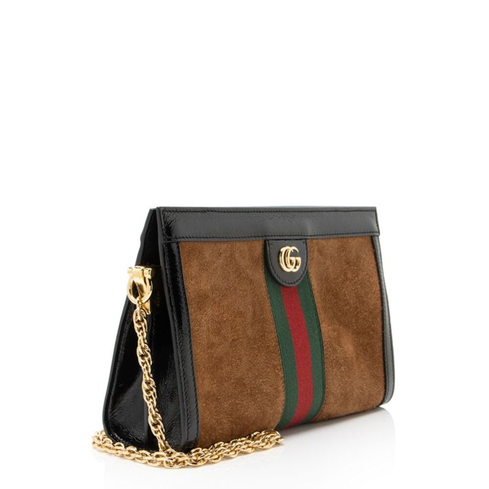 Gucci Suede Ophidia Medium Chain Shoulder Bag - Picture 2 of 15